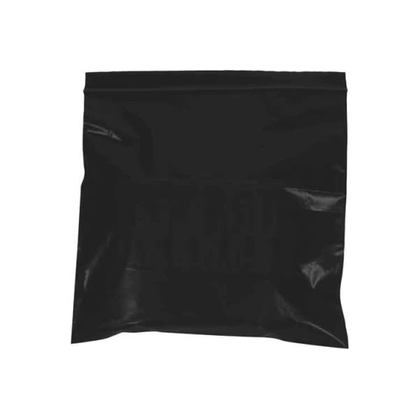 Box Packaging Reclosable Poly Bags 12W x 15L 2 Mil Black 1000/Pack PB3670BK - main